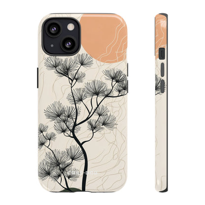 Spiky Tree Sunset iPhone 13 Case - Tough