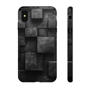 Black Geometric Elegance - Protective Phone Case