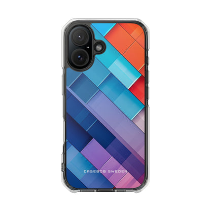 Vibrant GeoFlow iPhone 16 - Clear Impact Phone Case