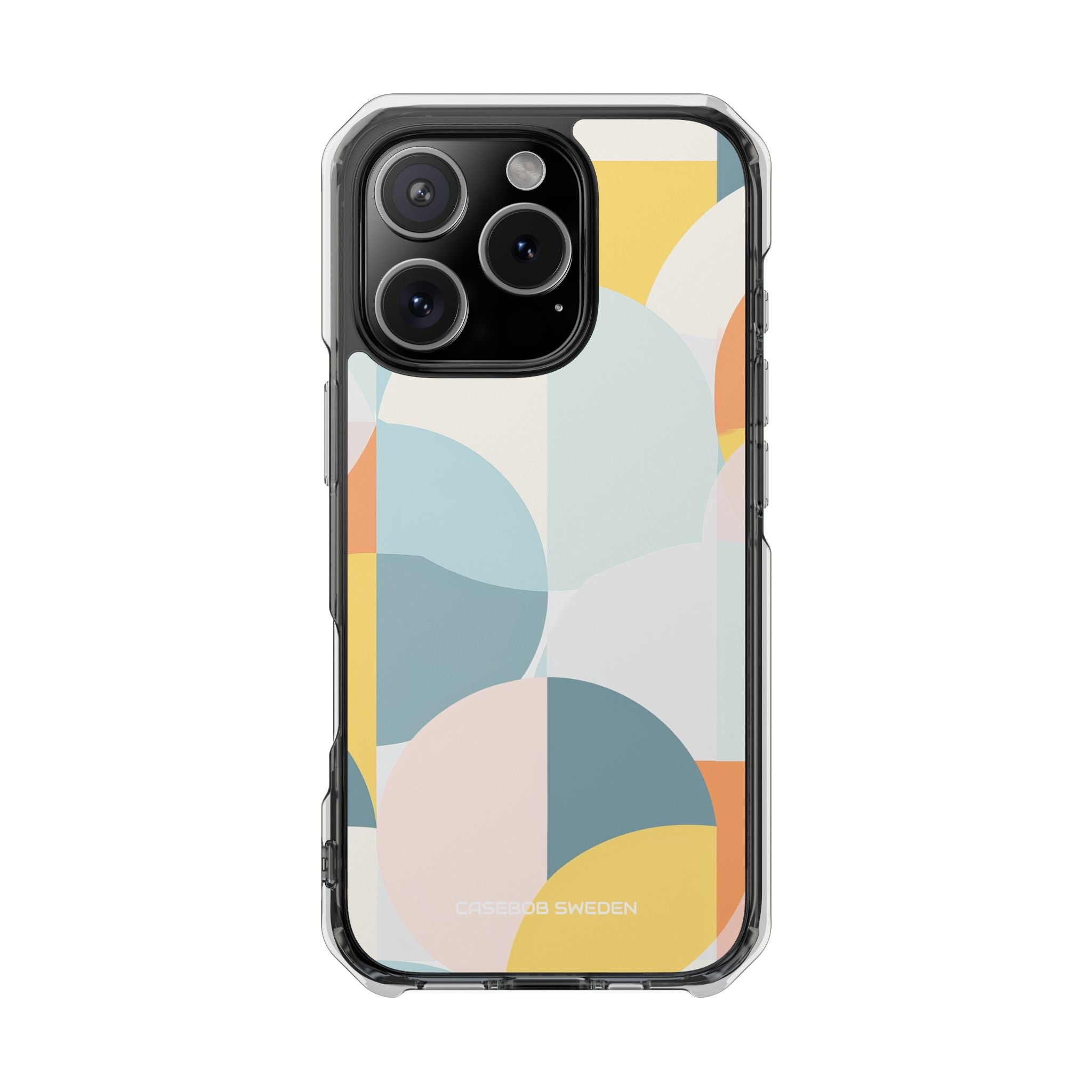 Abstract Geometric Calm - Clear Impact iPhone 16 Phone Case