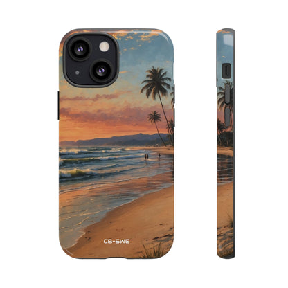 Golden Waves Embrace - iPhone Case