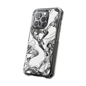 Dynamic Athletic Surrealism - Phone Case for iPhone (Clear Impact - Magnetic)