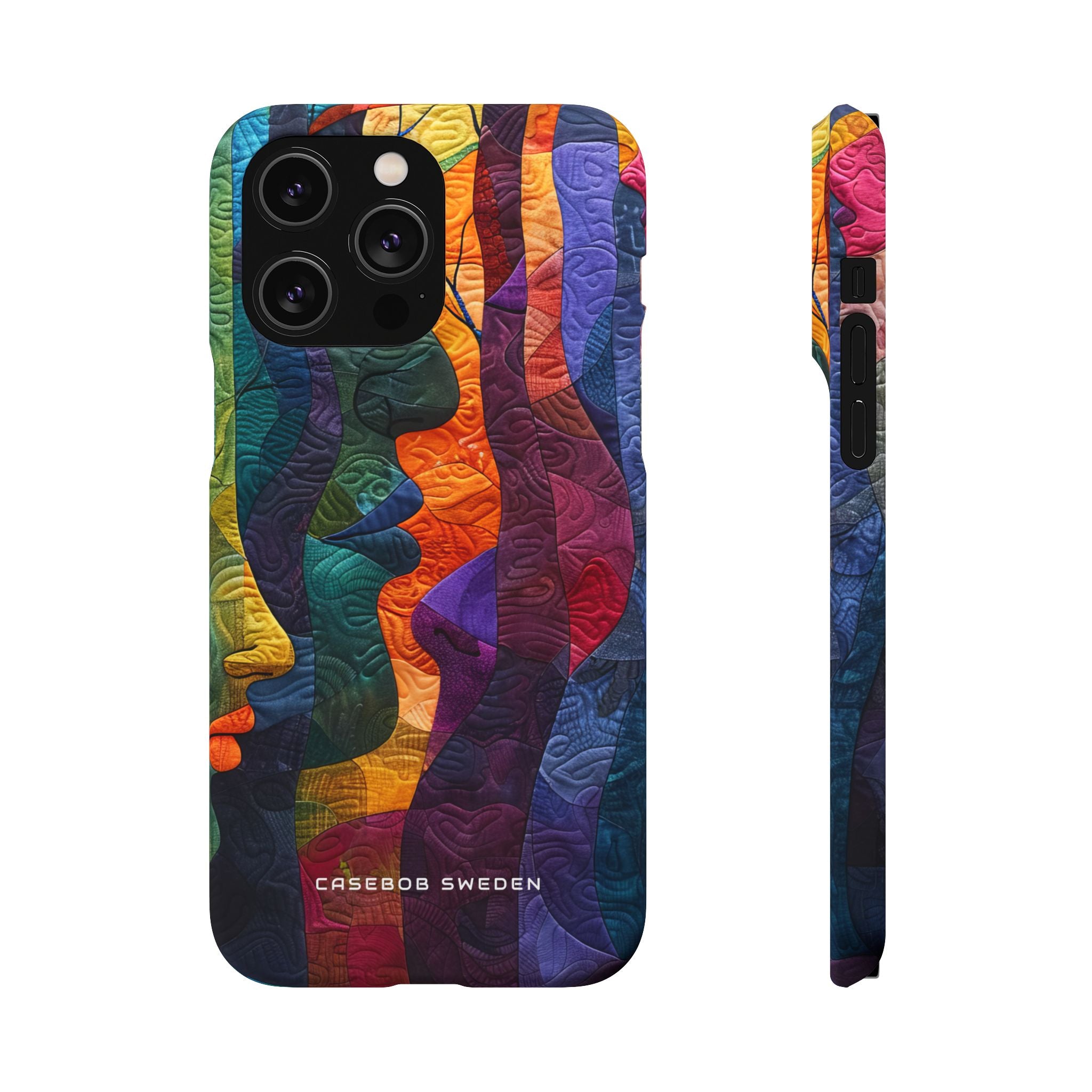 Harmonized Faces and Nature Fusion iPhone 14 - Slim Phone Case