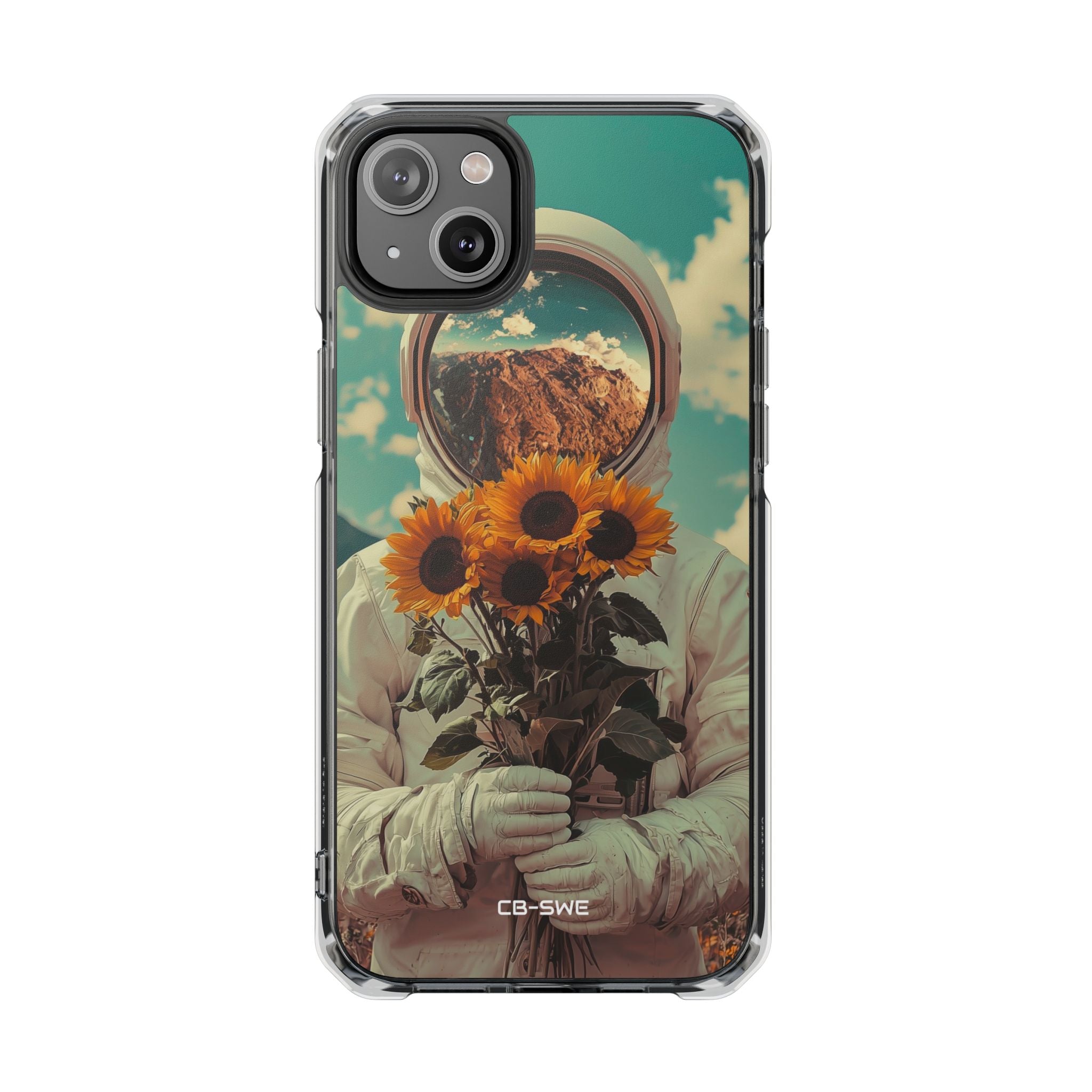 Sunflower Spacesuit Shine iPhone Case - Impact