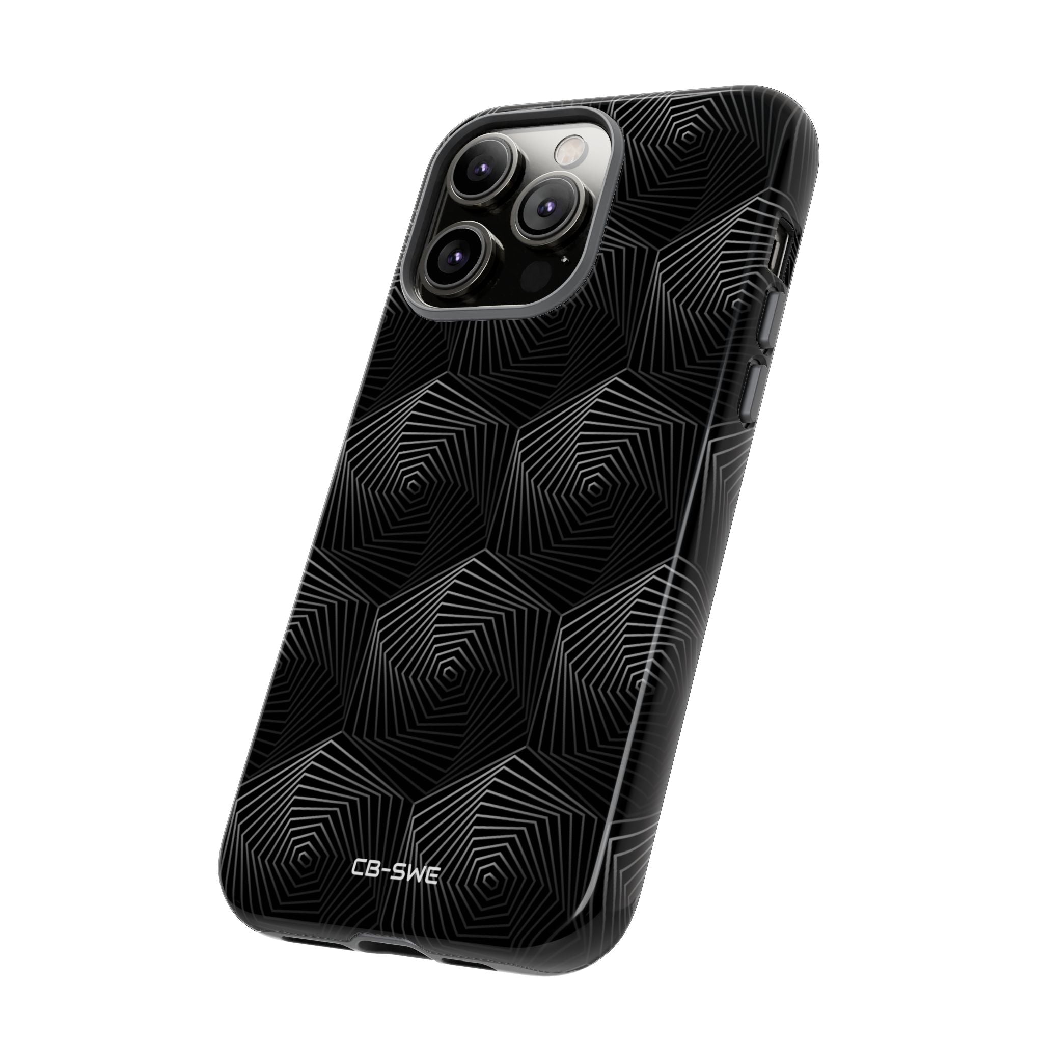 Geometric Spiral Illusion - iPhone Case