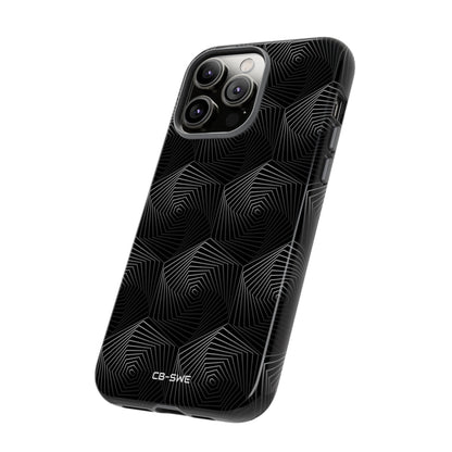 Geometric Spiral Illusion - iPhone Case