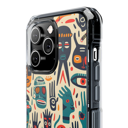 Gradient Tribalscape Vibrance iPhone 14 - Clear Impact Phone Case