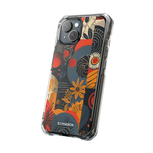 Retro Vibrance - Phone Case for iPhone (Clear Impact - Magnetic)