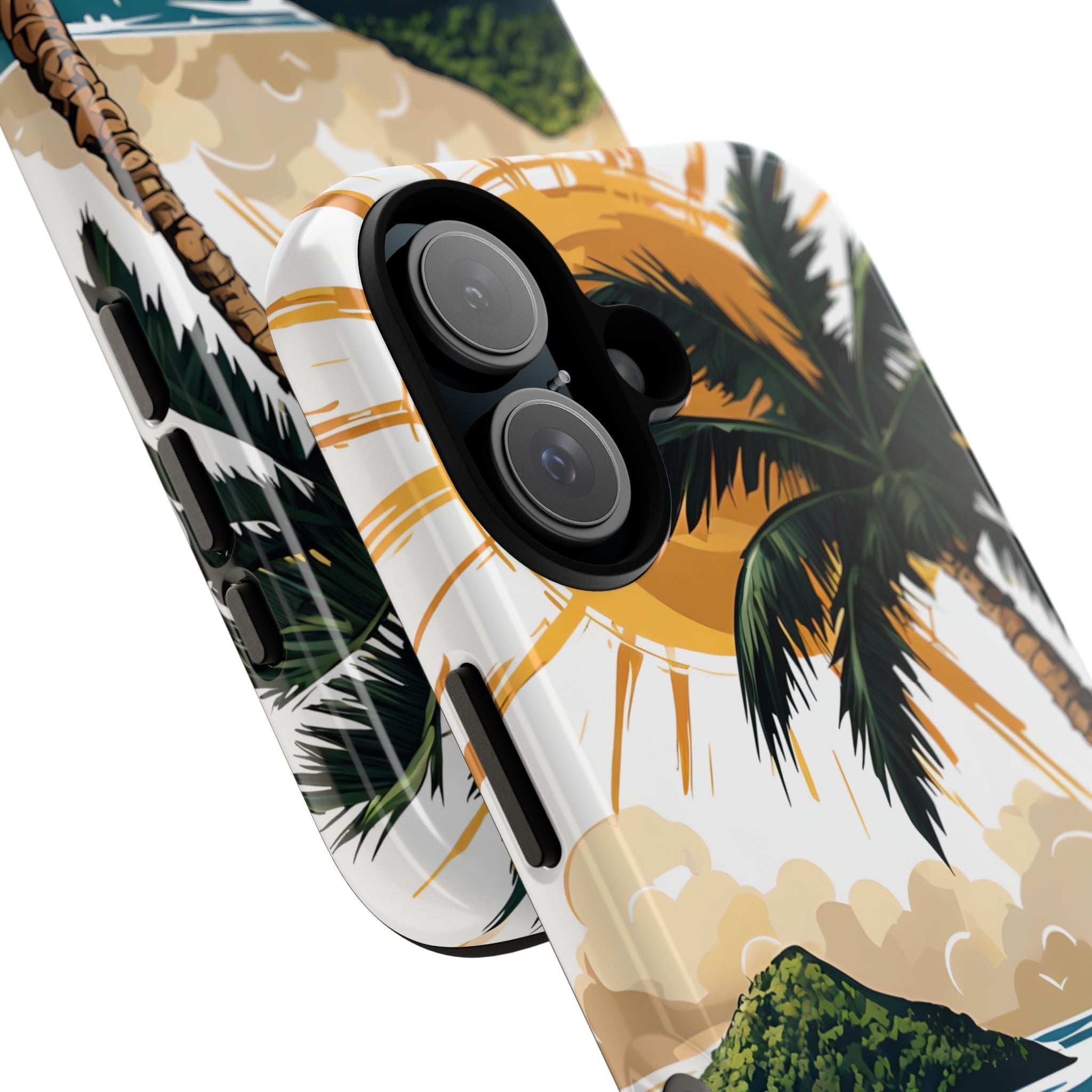 Sunny Palm Breeze iPhone 16 Plus Case - Tough