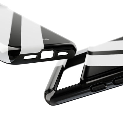 Diagonal Bands Noir Google Pixel 8 Case - Tough