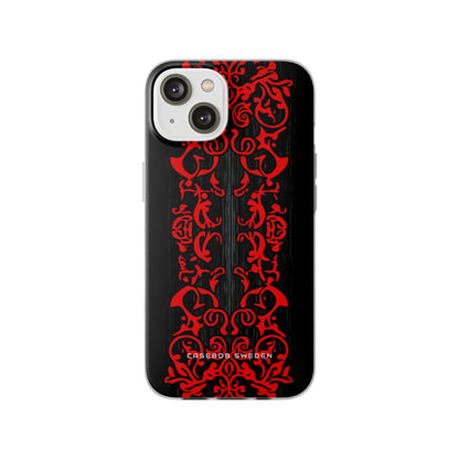 Gothic Crimson Symmetry iPhone 14 - Flexi Phone Case