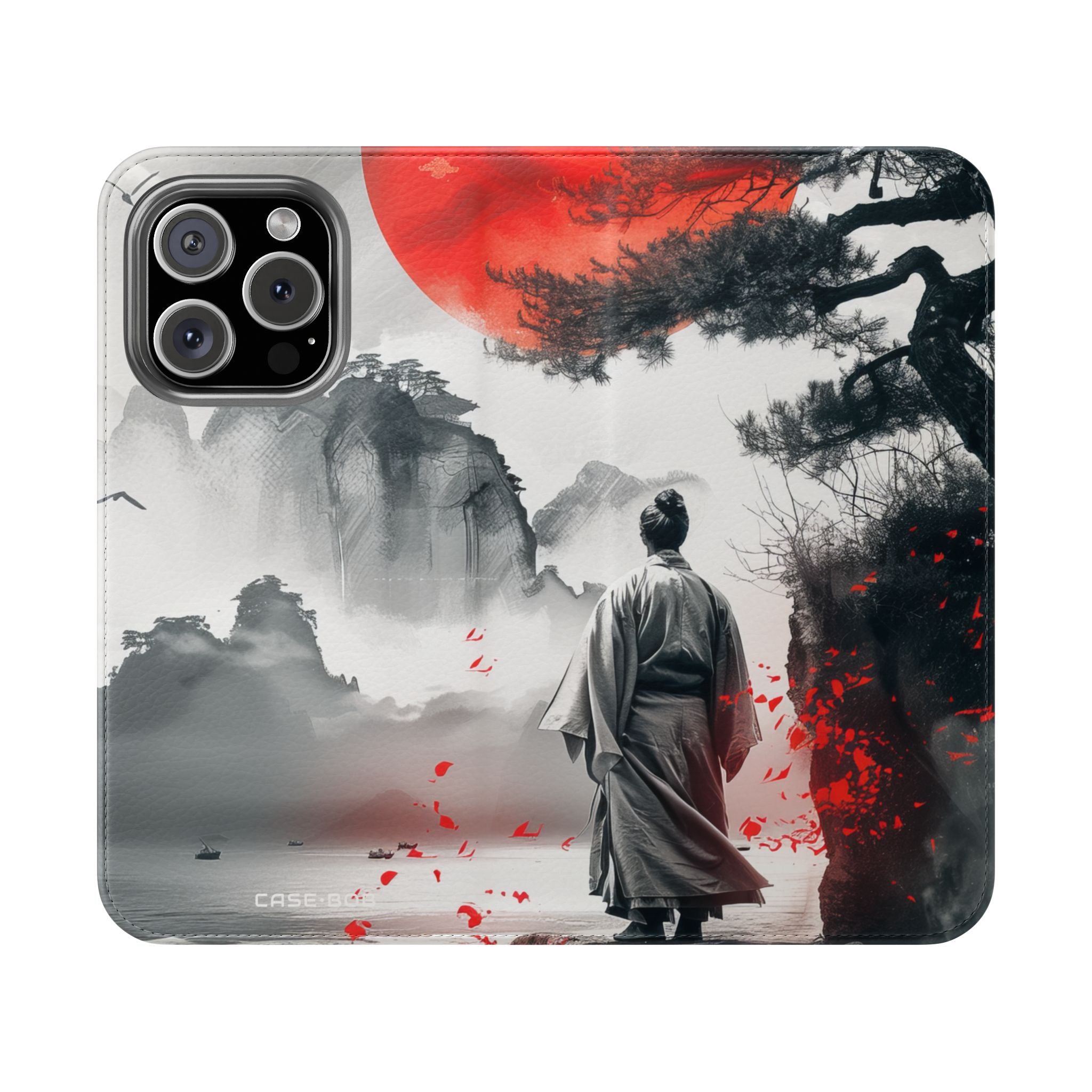 Red Sun Serenity - iPhone 16 Pro Case - Wallet