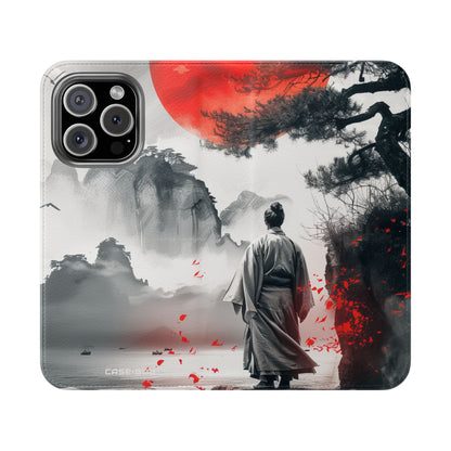Red Sun Serenity - iPhone 16 Pro Case - Wallet