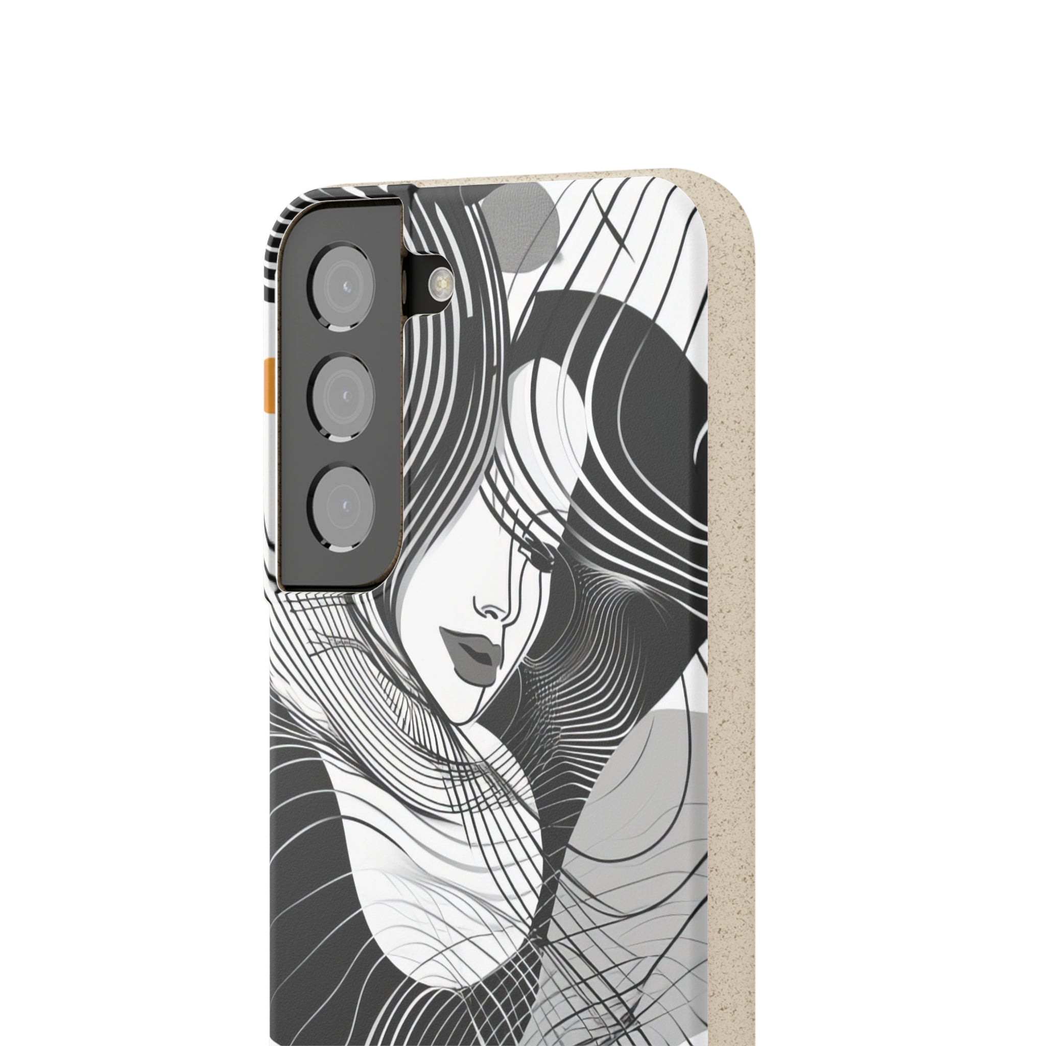 Fluid Noir Rhythm | Biodegradable Phone Case