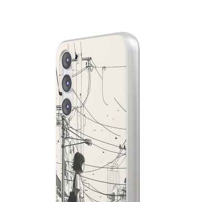 Urban Solitude Sketch | Flexible Phone Case for Samsung Galaxy