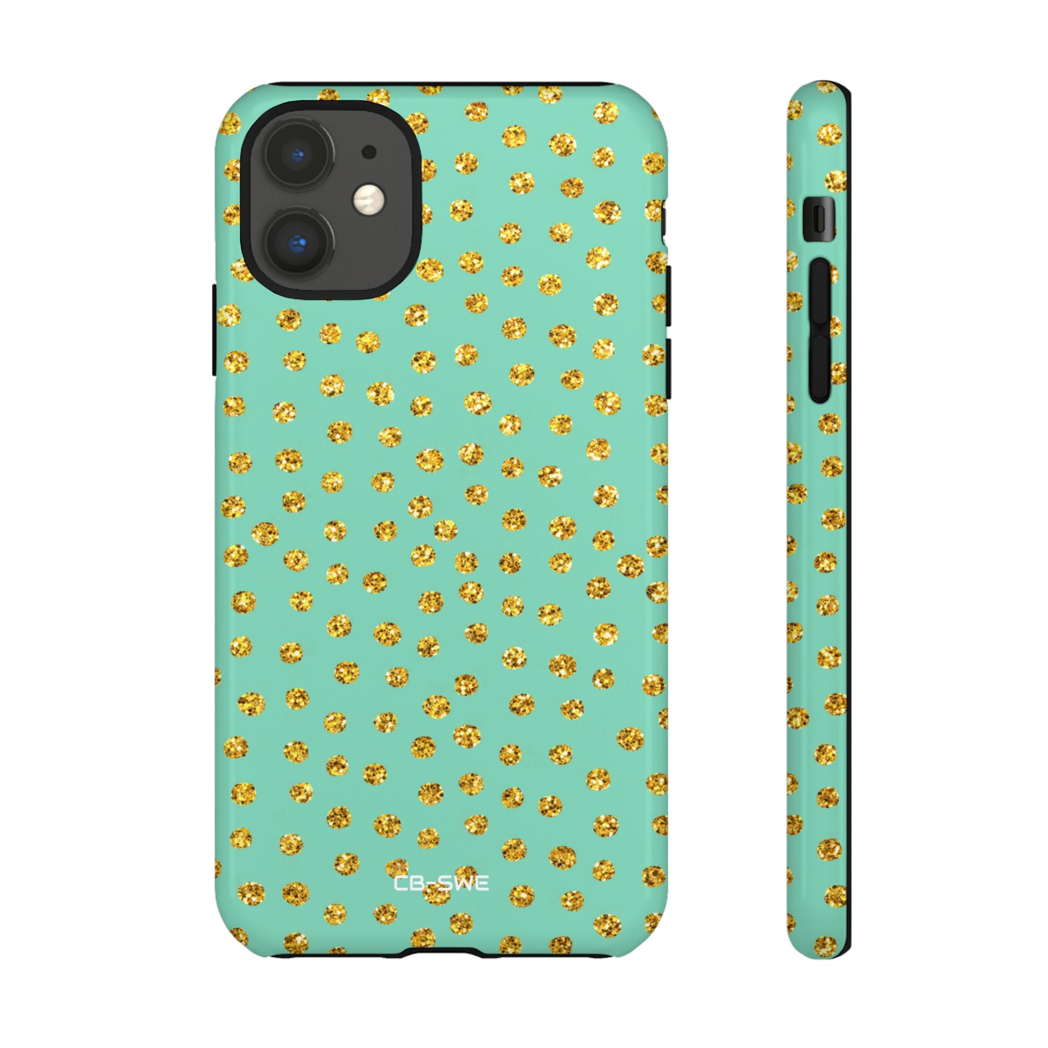 Golden Dots Dance - iPhone Case