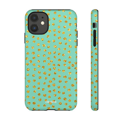 Golden Dots Dance - iPhone Case