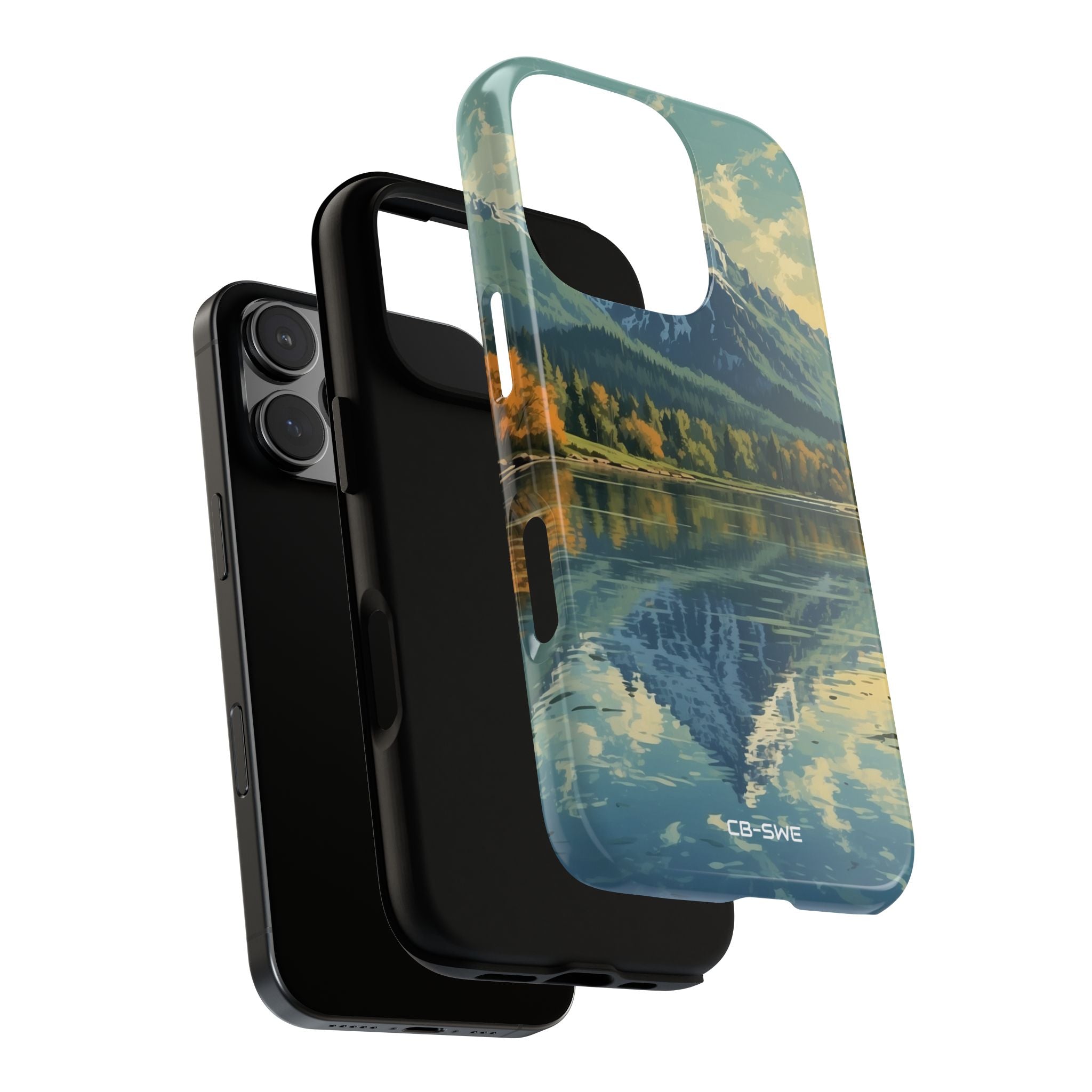Mountain Reflects Calm - iPhone Case