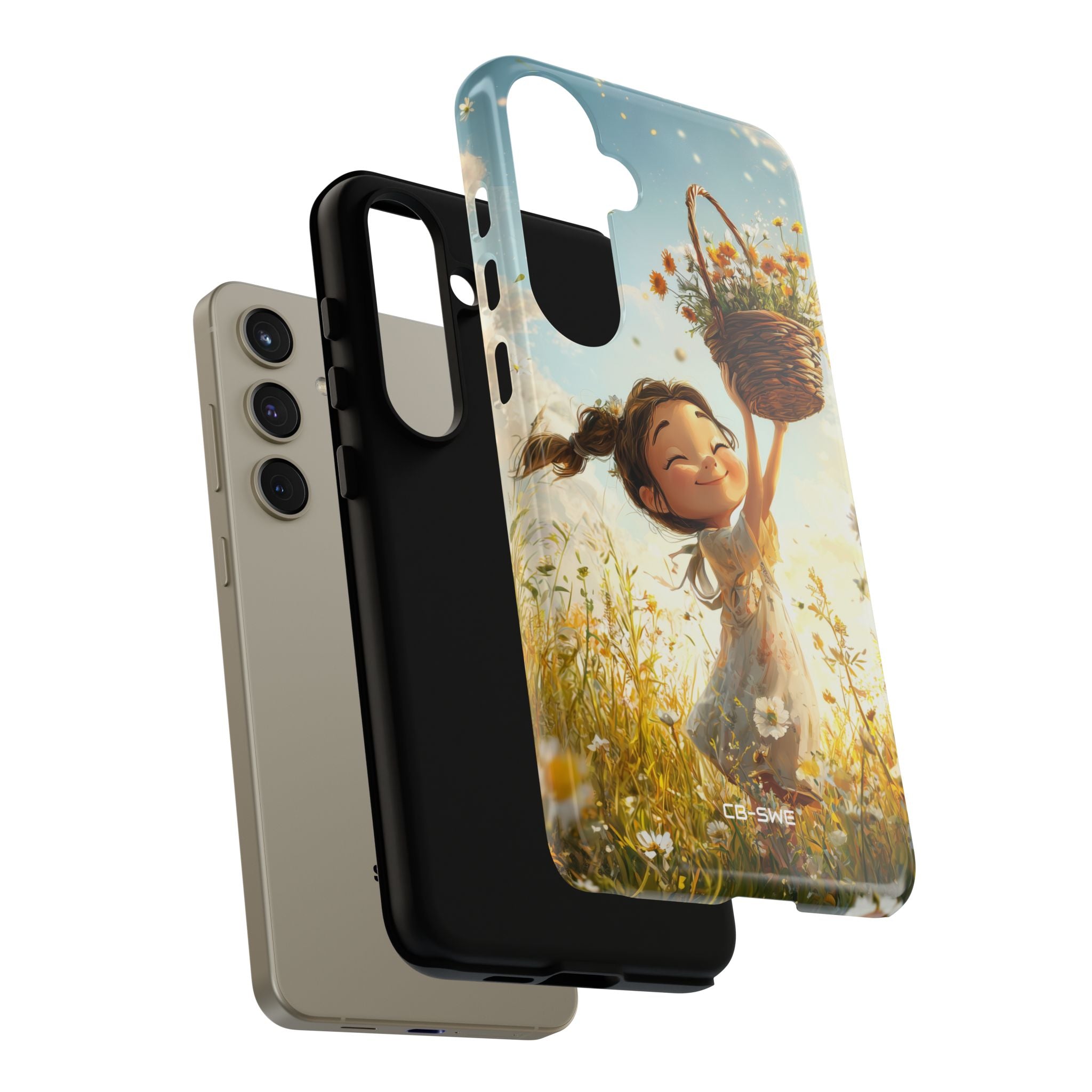 Joyful Girl Leaps - Samsung Case