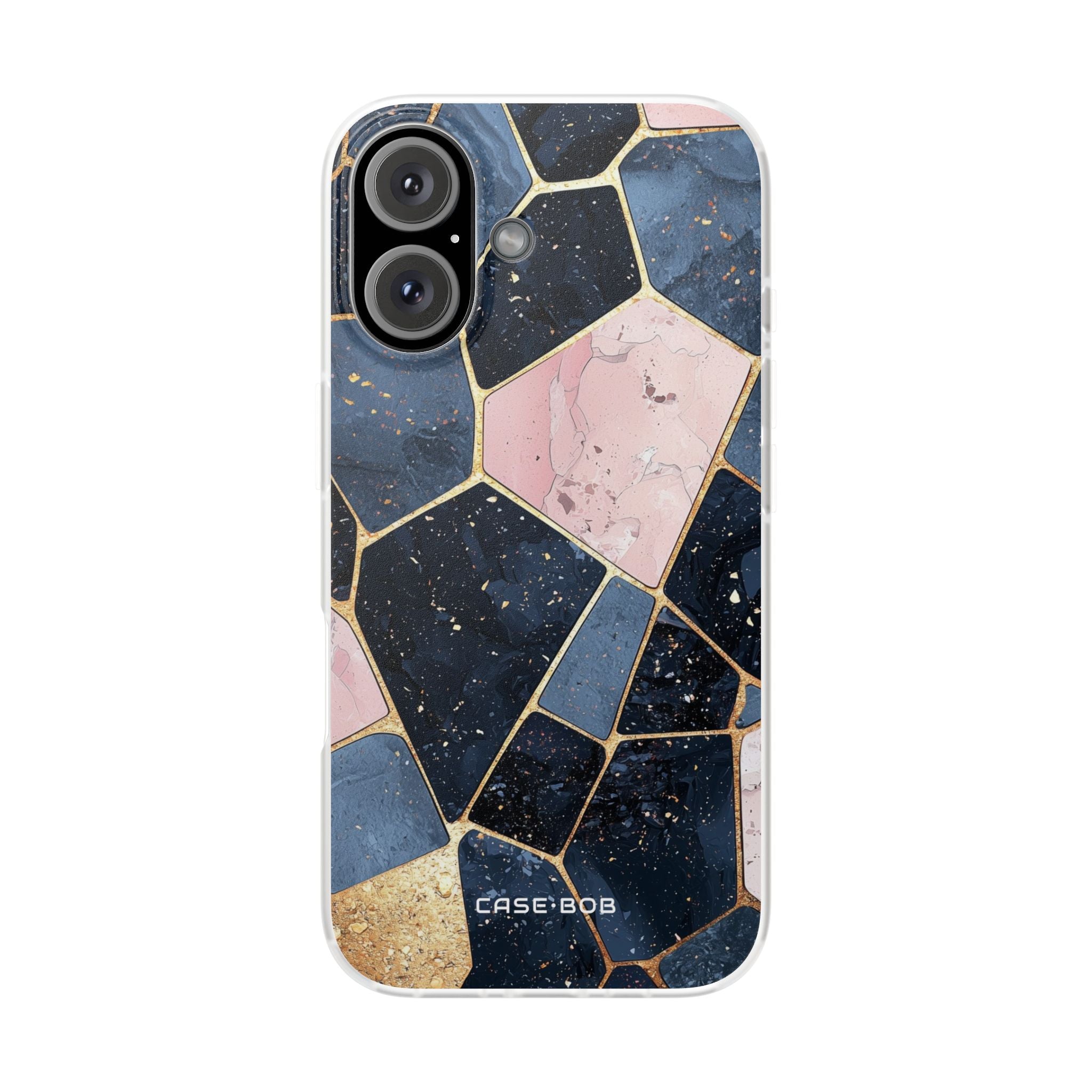 Golden Mosaic iPhone 16 Case - Soft