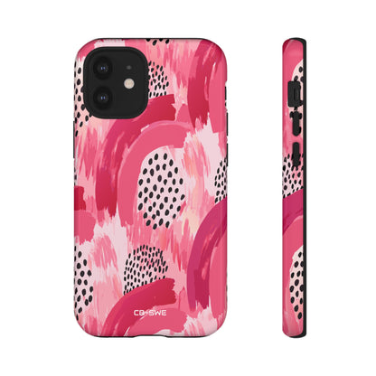 Vibrant Brushwork Dance - iPhone Case