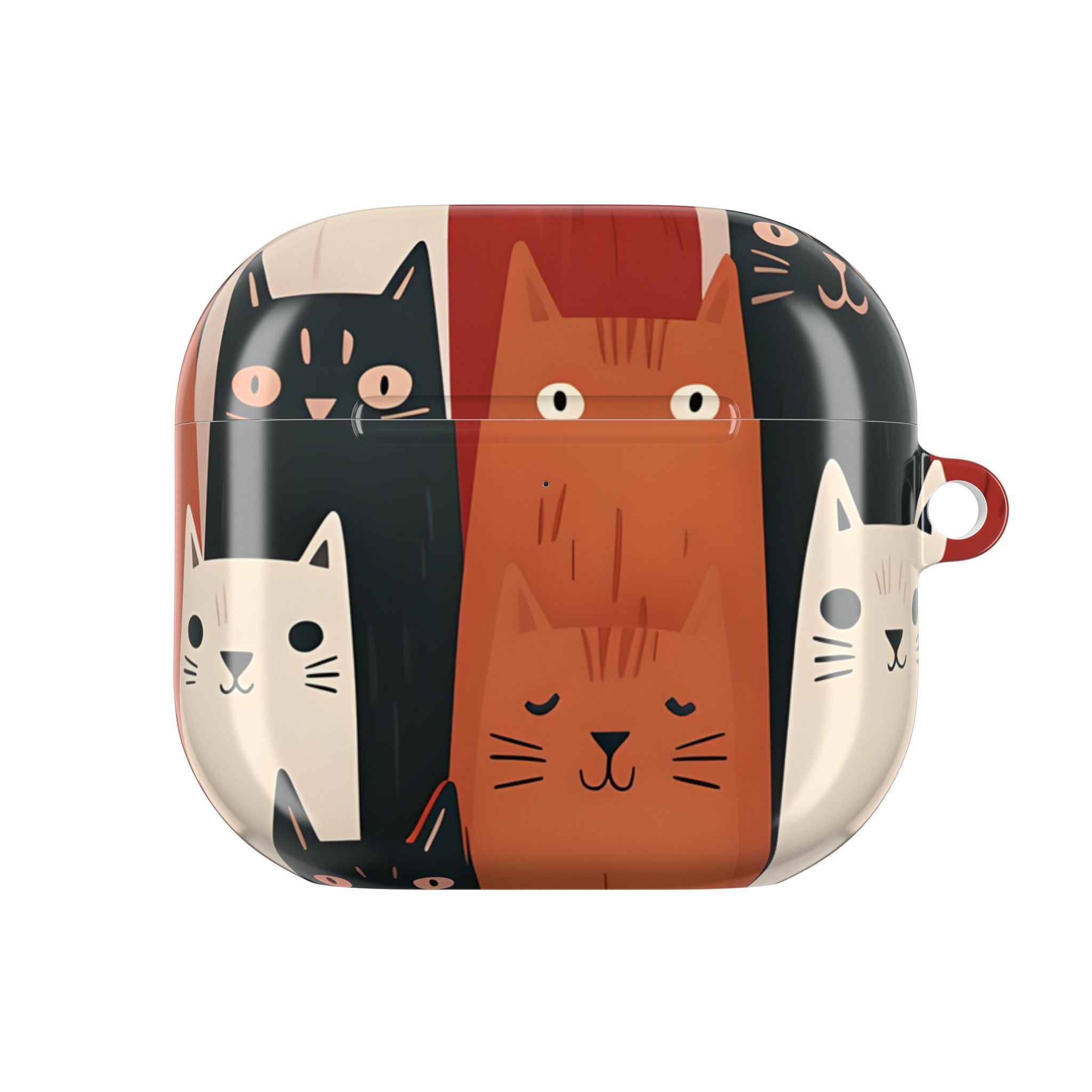 Cat Columns Orange - AirPods Case