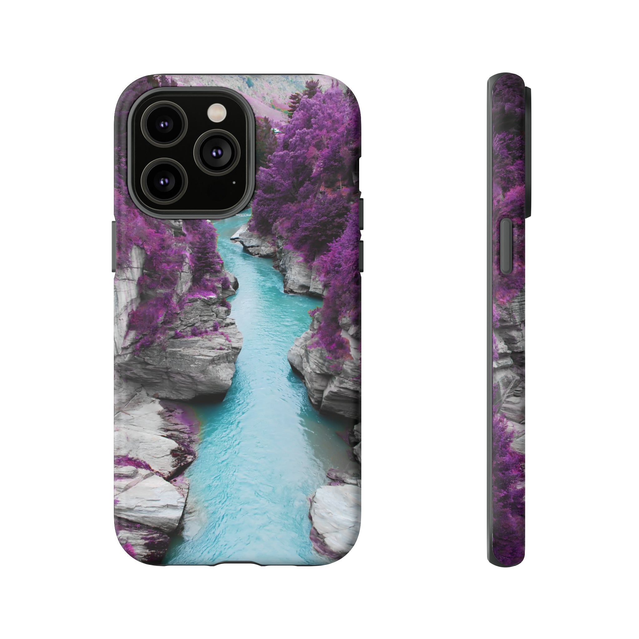 Purple Pine Forest - Protective Phone Case