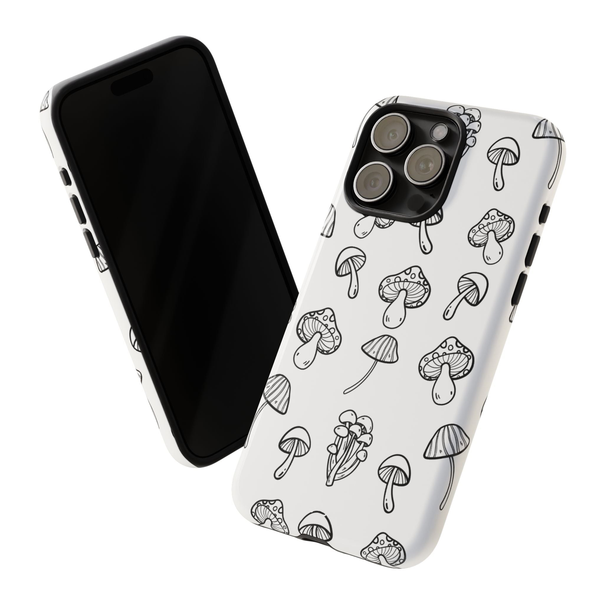 Mushroom Line Play - iPhone Case