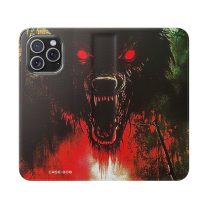 Wolf Moon Glare - iPhone 15 Pro Max Case - Wallet
