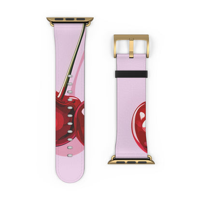 Glossy Cherry Glow - Watch Band
