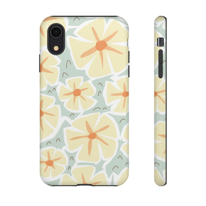 Pastel Yellow Happy Flower iPhone Case (Protective) iPhone XR Matte Phone Case