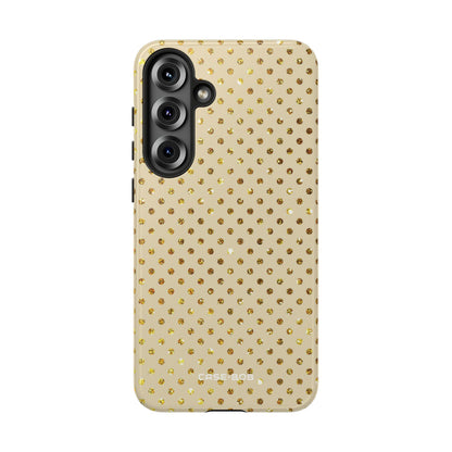 Gold Sparkle Grid Samsung S25 Plus Case - Tough