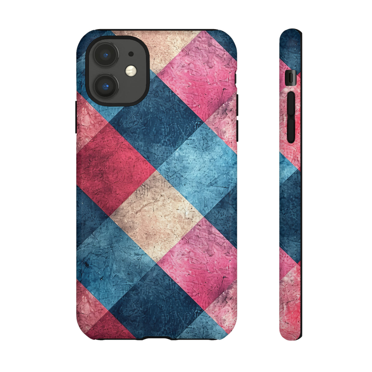 Pastel Gingham Charm - Protective Phone Case