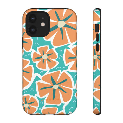 Orange Happy Flower - Protective Phone Case