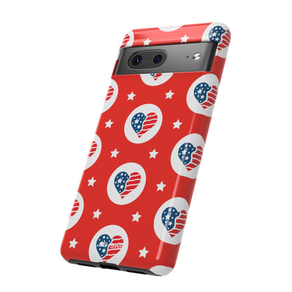 Hearts Celebrate Freedom - Google Pixel Case