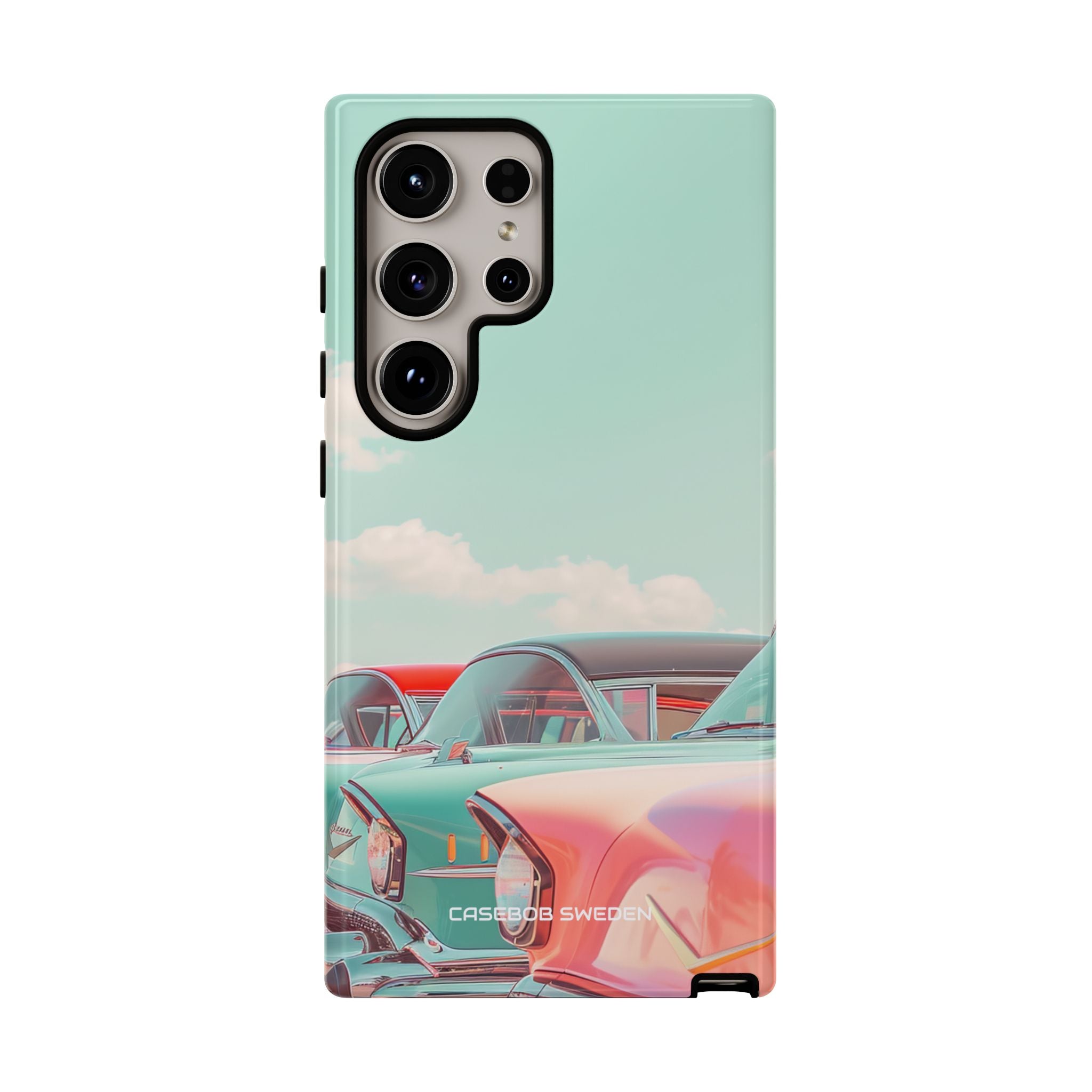 Vintage Turquoise Cars - Tough Samsung S24 Phone Case