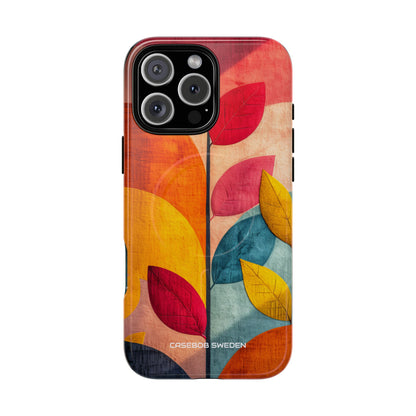 Abstract Orange Blue Design - Tough+ iPhone 16 Phone Case