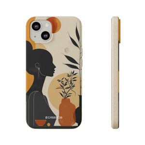 Modern Silhouette Tranquility | Biodegradable Phone Case