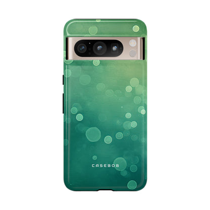 Green Dot Matrix - Protective Phone Case