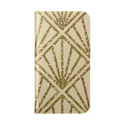 Golden Fan Sparkle - iPhone 16 Pro Case - Wallet