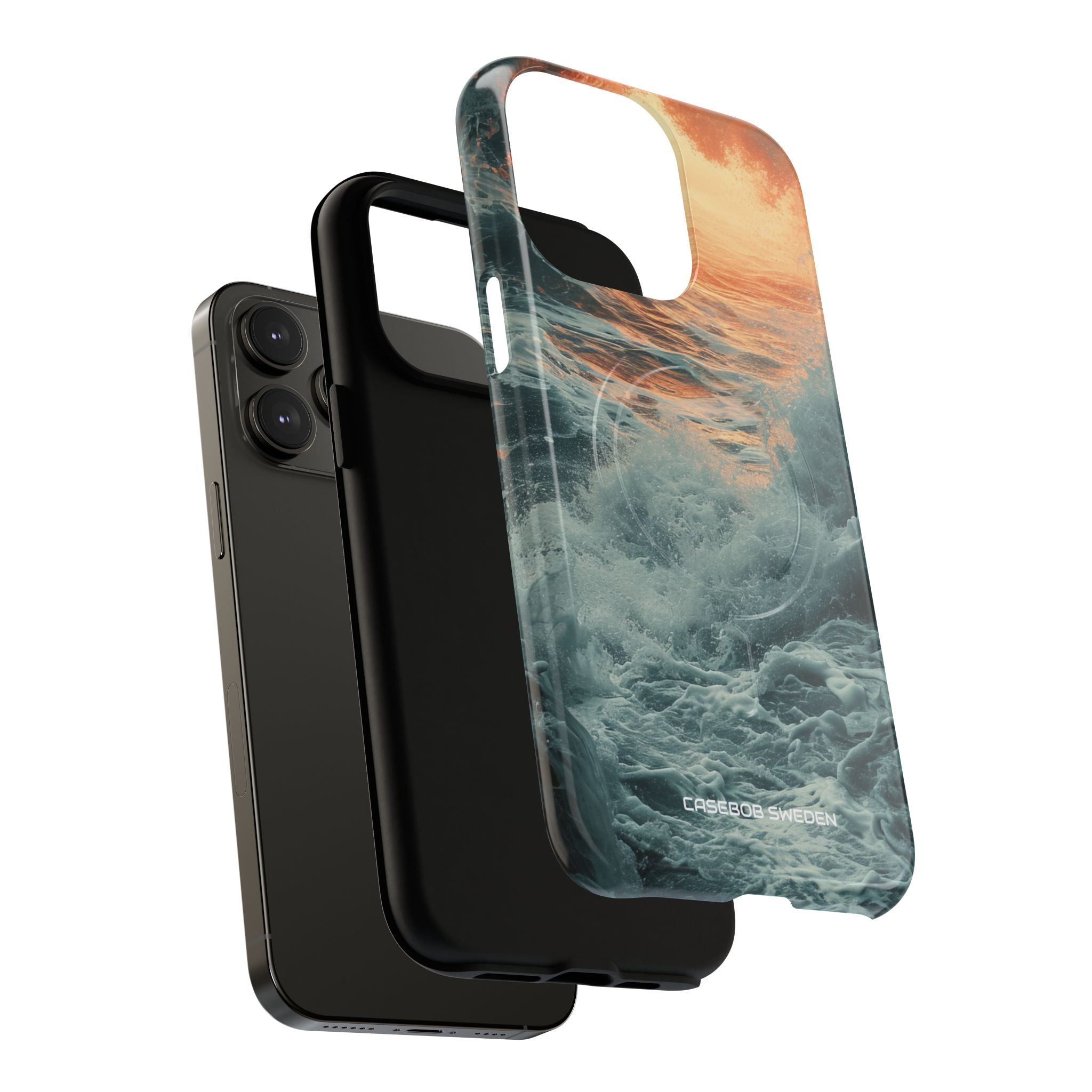 Fiery Wave Power - Tough + MagSafe® iPhone 14 Phone Case