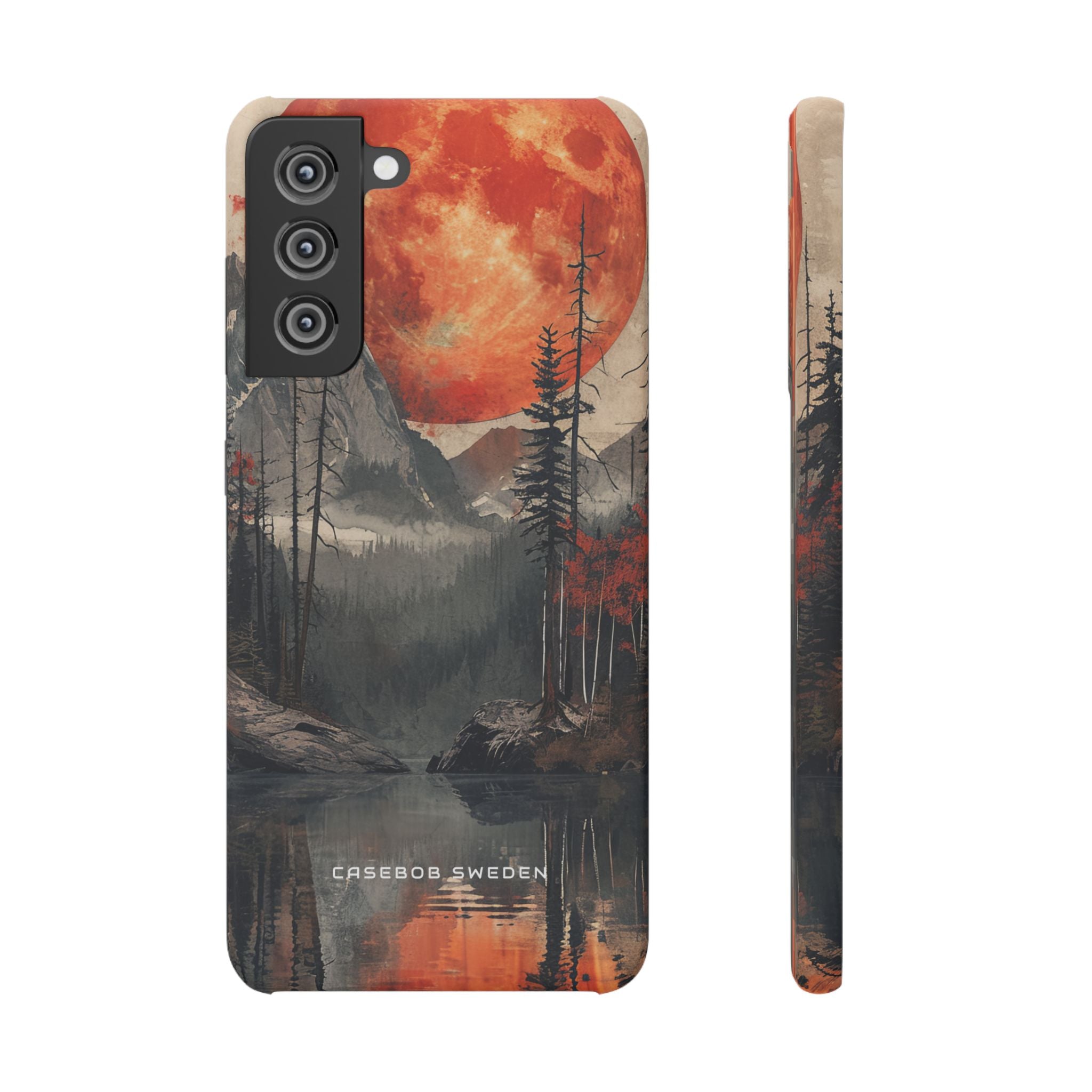 Celestial Glow Over Reflective Landscape Samsung S21 - Slim Phone Case