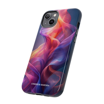 Violet Orange Flow - Tough iPhone 14 Phone Case