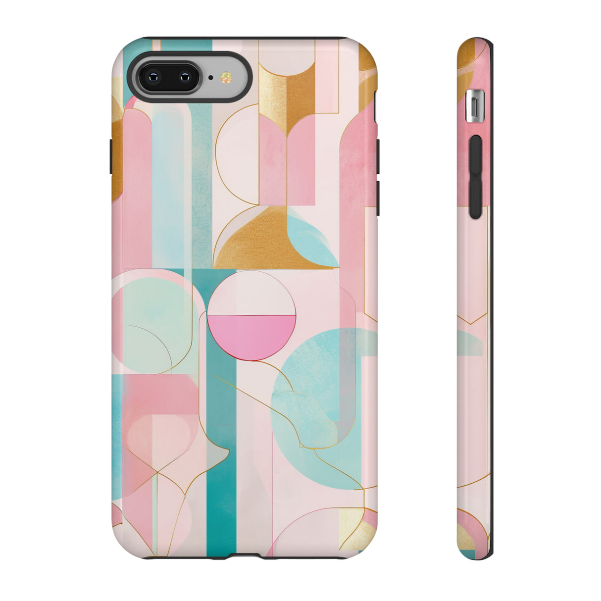 Deco Pink Geometric Fusion - Protective Phone Case