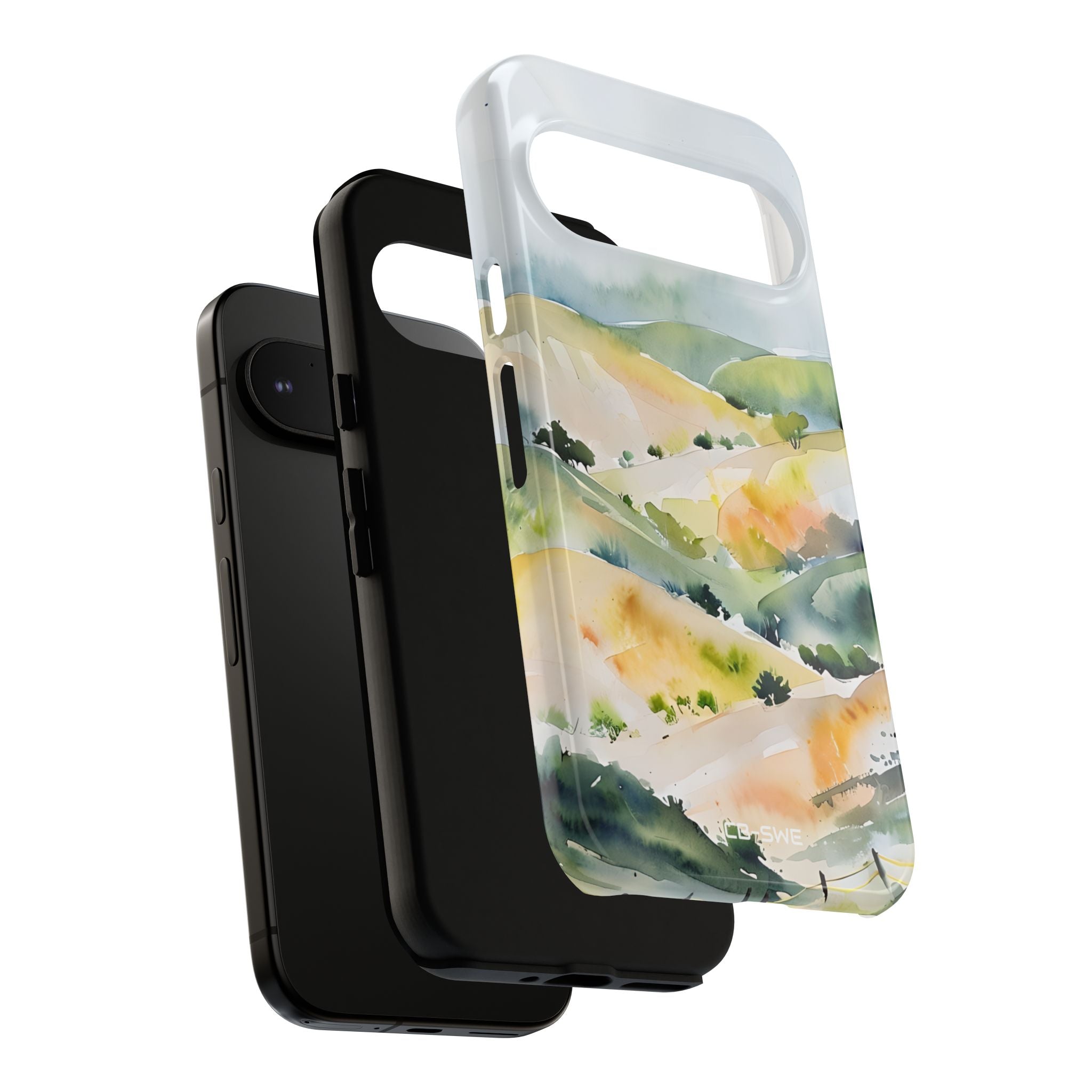 Misty Hills Watercolor - Google Pixel Case