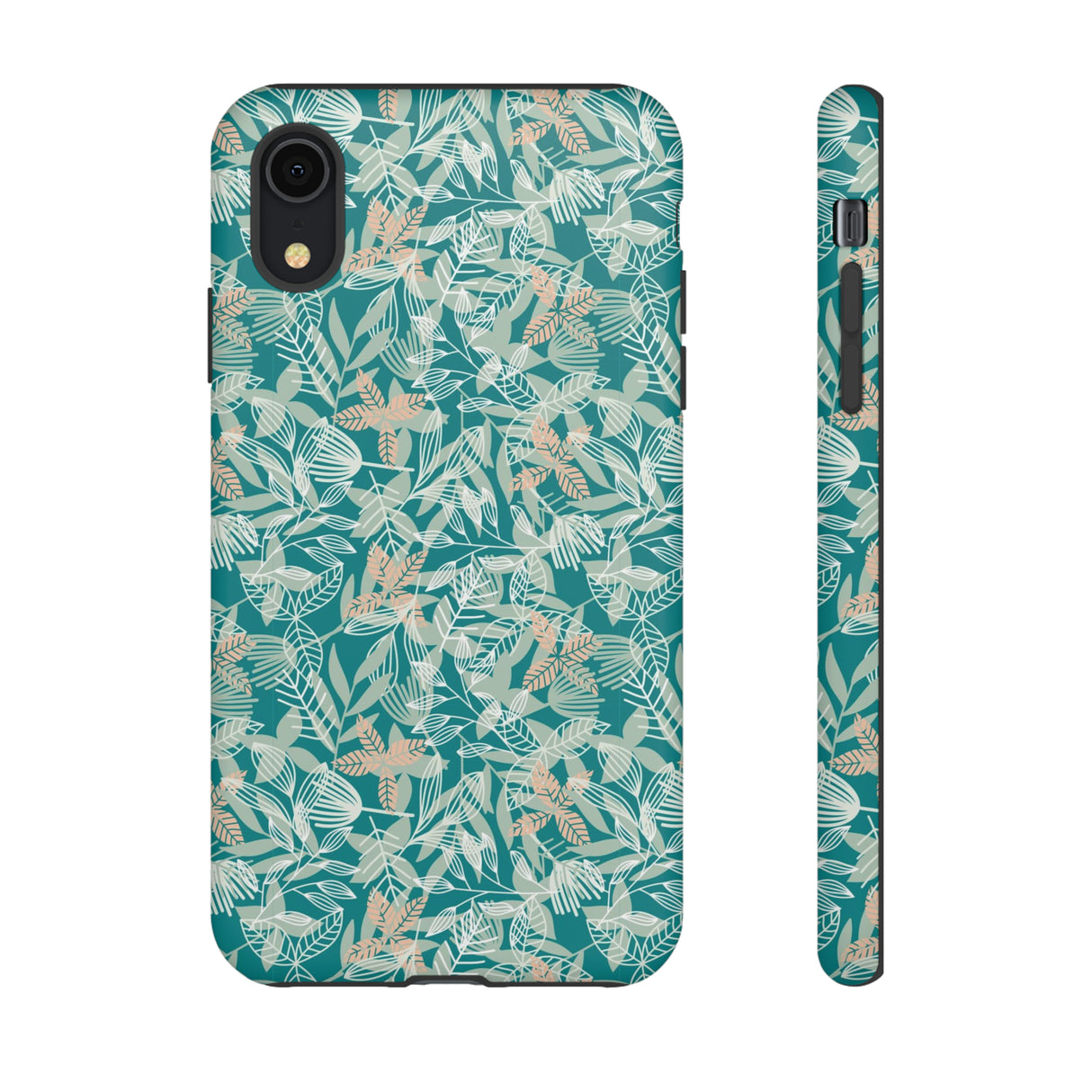 Dark Green Leaf Leaf - Protective Phone Case