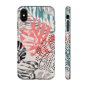 Rough Grunge Tropical - Protective Phone Case