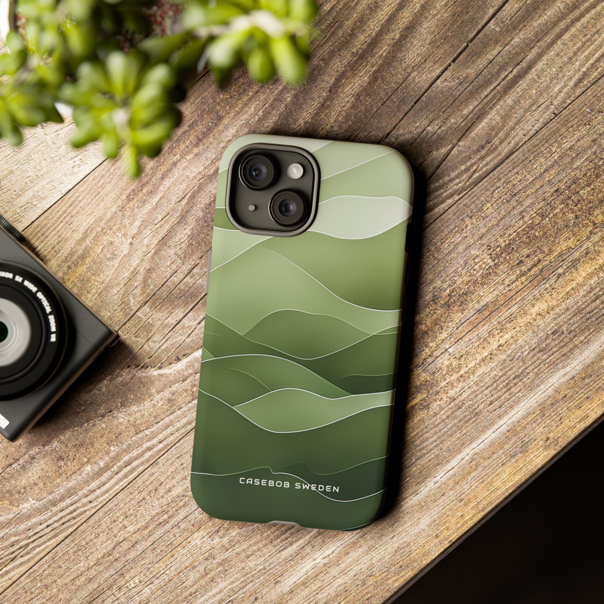 Gradient Emerald Drift iPhone 15 - Tough Phone Case