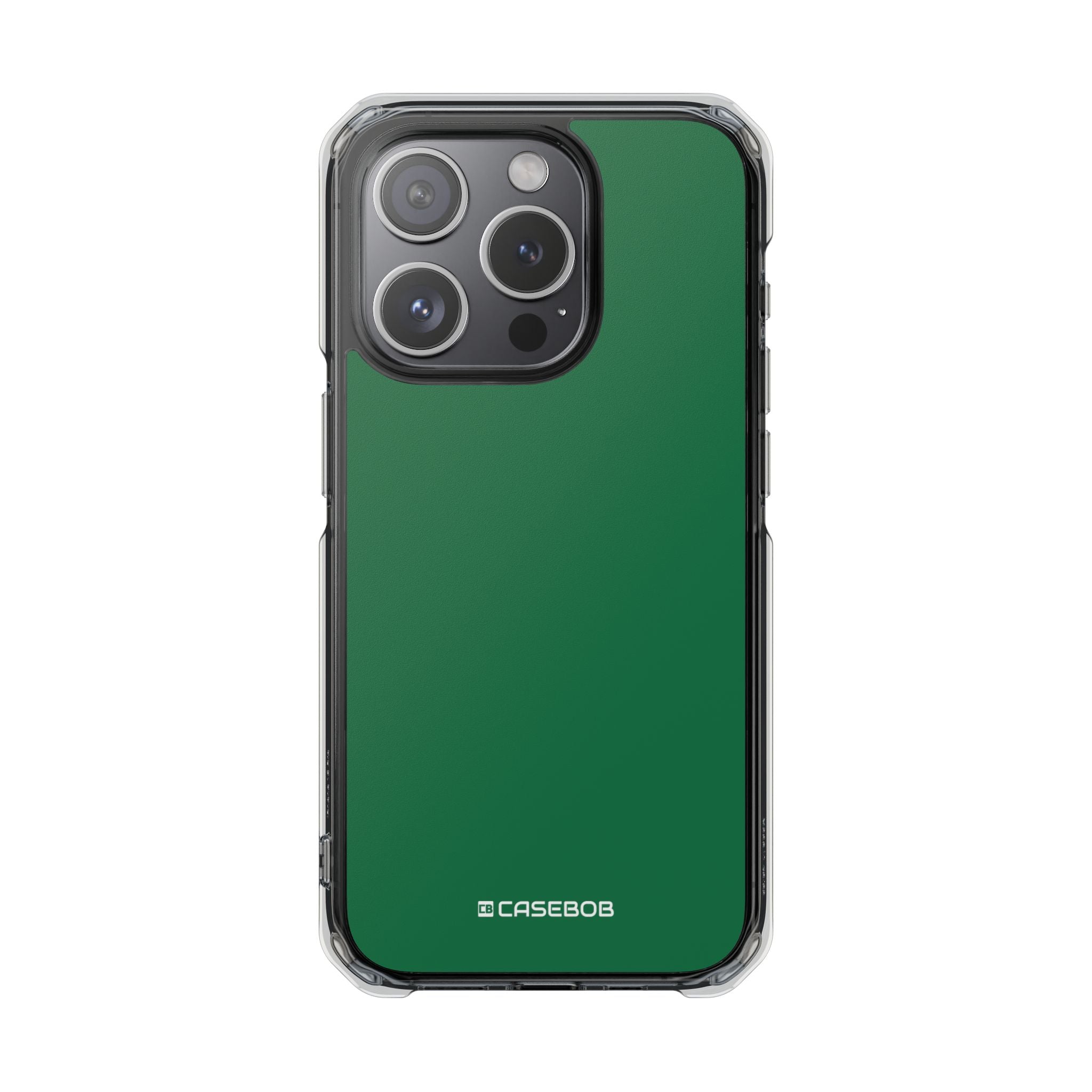 Dark Spring Green - Clear Impact Case for iPhone