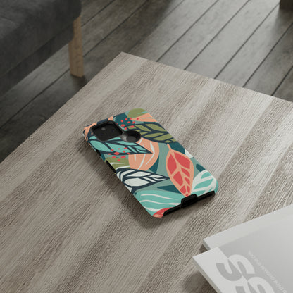 Mixed Tropical Leaf - Protective Phone Case